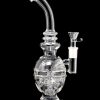 Glass Recycler Water Pipe with Matrix Percolator