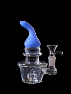 Azure Twist Bar Water Pipe