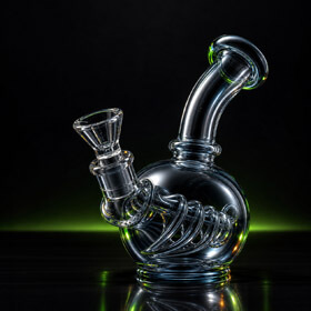 Sleek glass smoking pipe water pipes