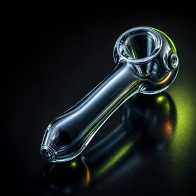 sleek glass pipe hand pipe